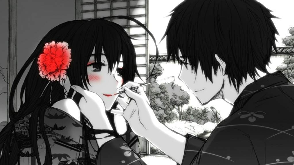 Boy and girl love anime