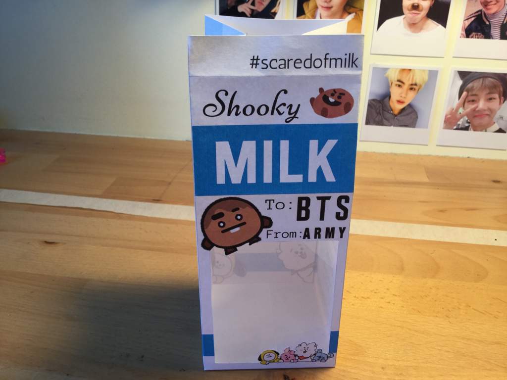 DIY BT21 Shooky Milk Carton Gift Box | ARMY's Amino