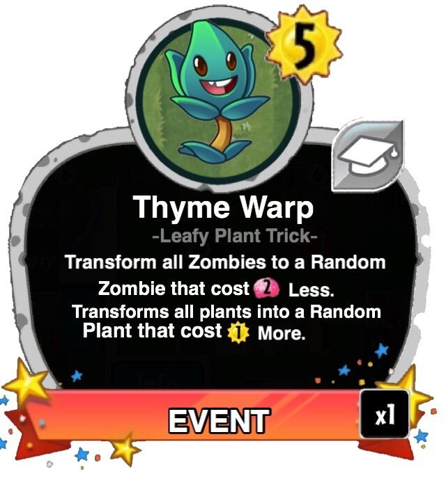 Thyme Warp Plants vs Zombies Heroes Amino