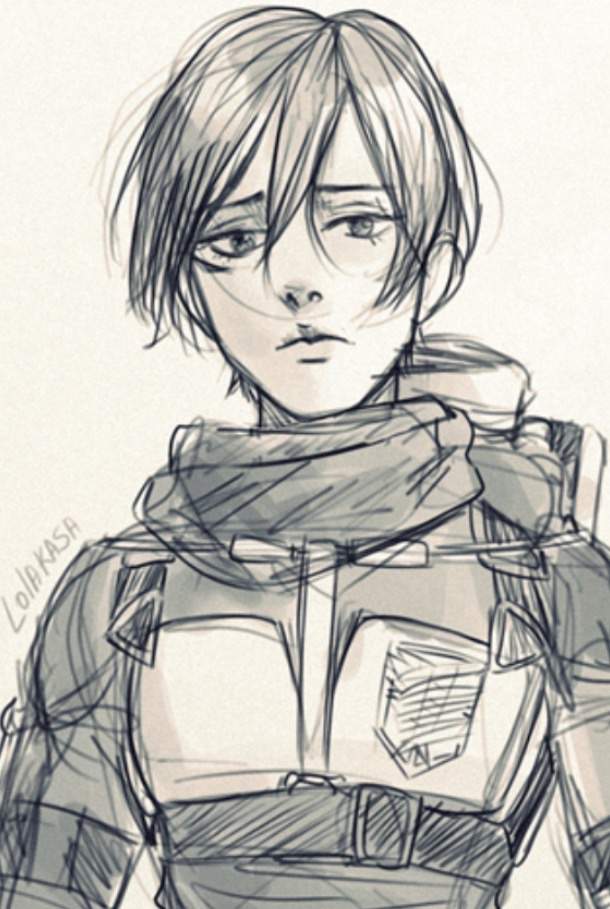 Mikasa Sketch~ | Attack On Titan Amino