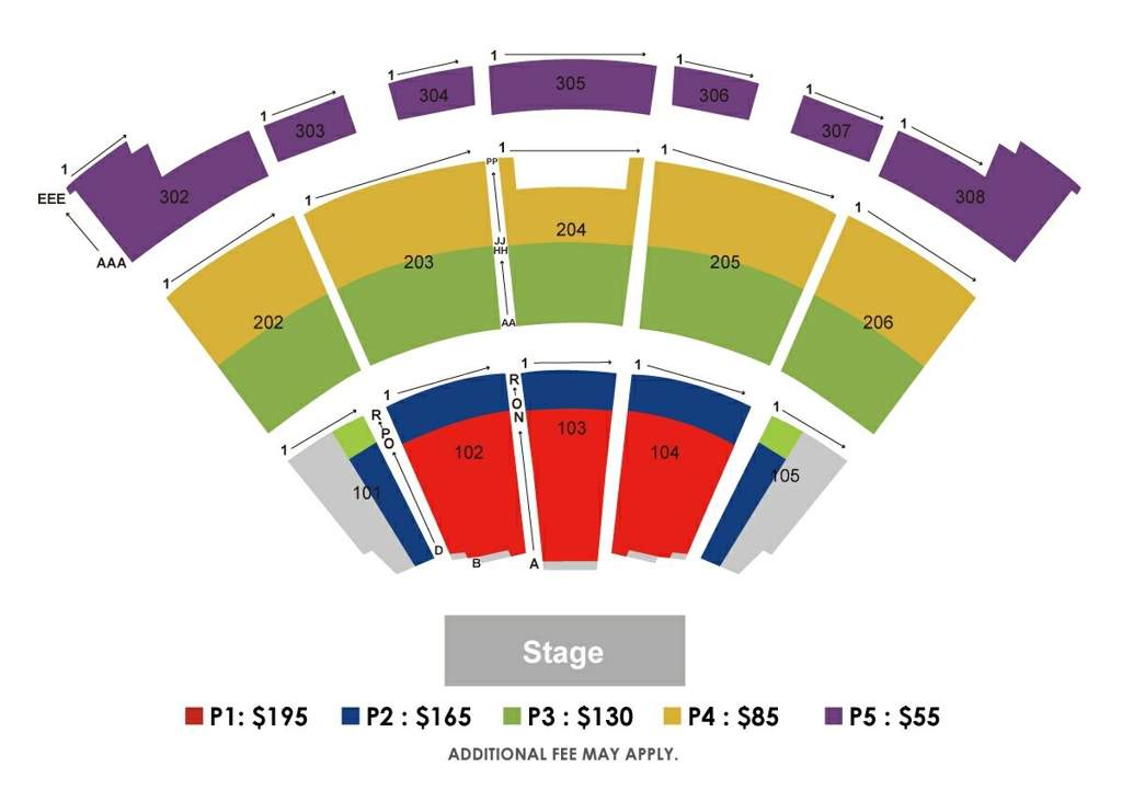 Monsta x Dallas seating chart.