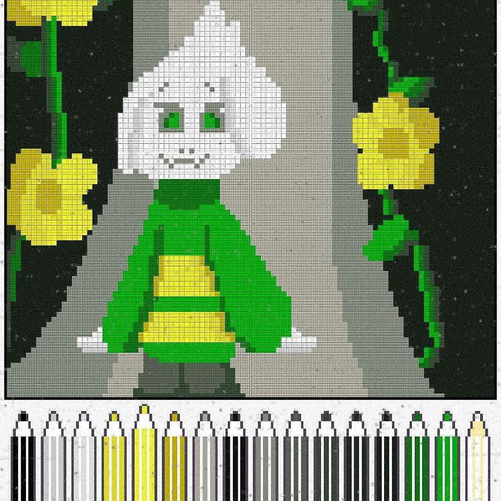 Asriel Pixel Art | Undertale Amino