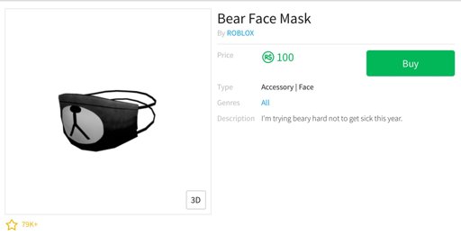 Roblox Bear Face Mask Id Code Free Robux Codes Real No Human Verification - roblox codes for glasses david simchi levi