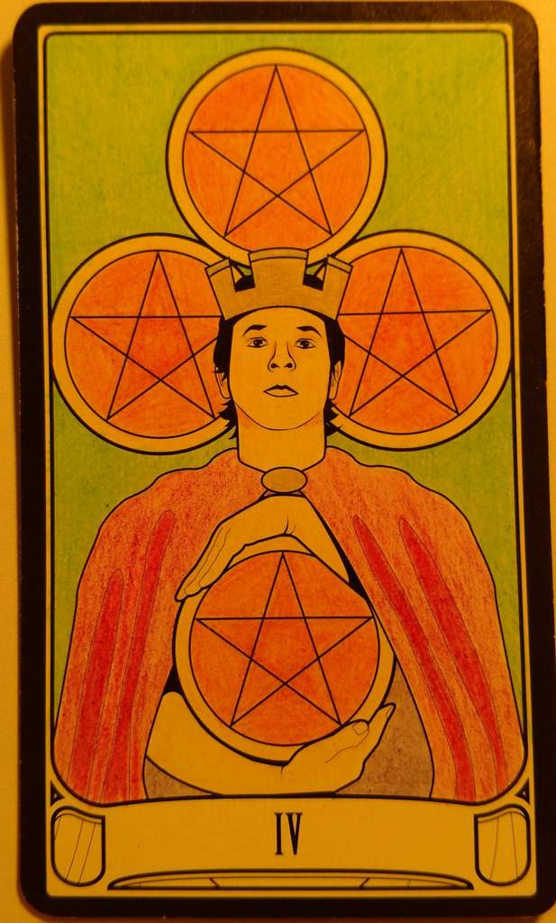 Learning Tarot - IV Of Pentacles | Wiki | Tarot And Divination Amino