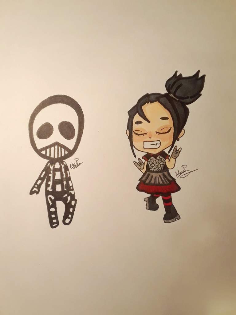 Babymetal chibi fan art | Art Amino