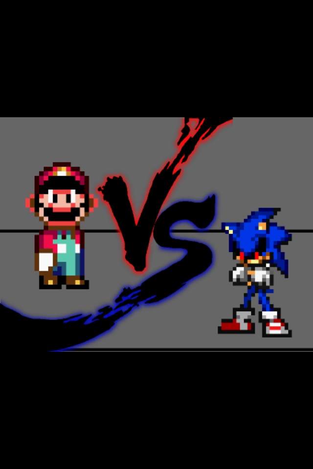 Mario versus Sonic the EXE Mario vs Sonic exe game online