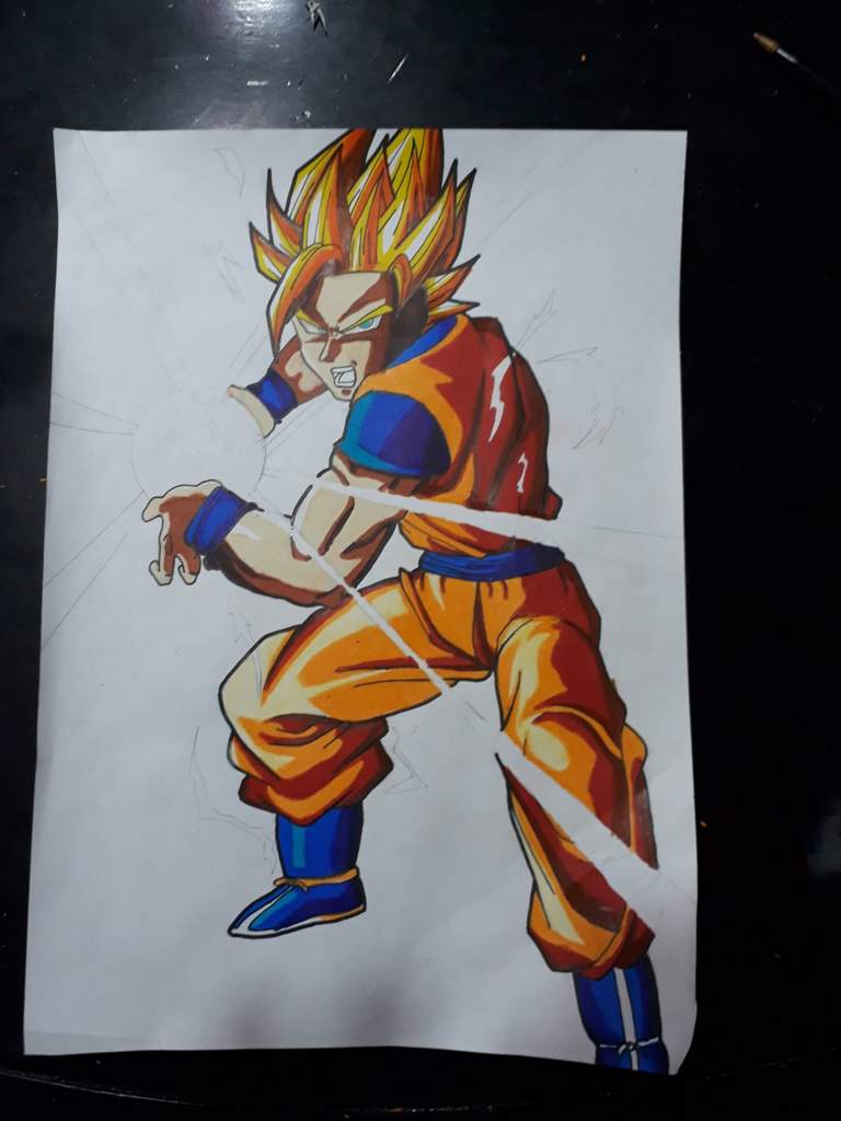  Goku  ssj2  kamehameha DibujArte Amino