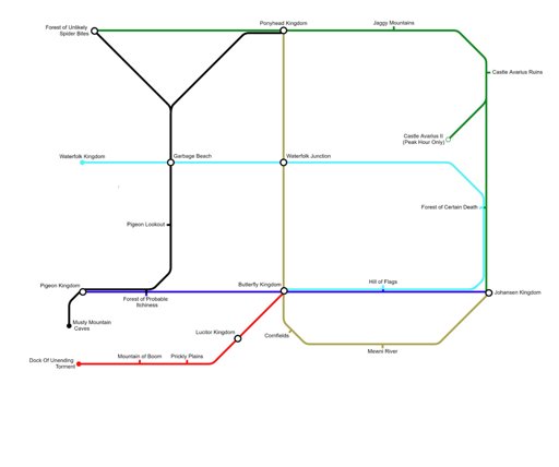 Rail Map of Mewni | SVTFOE Amino