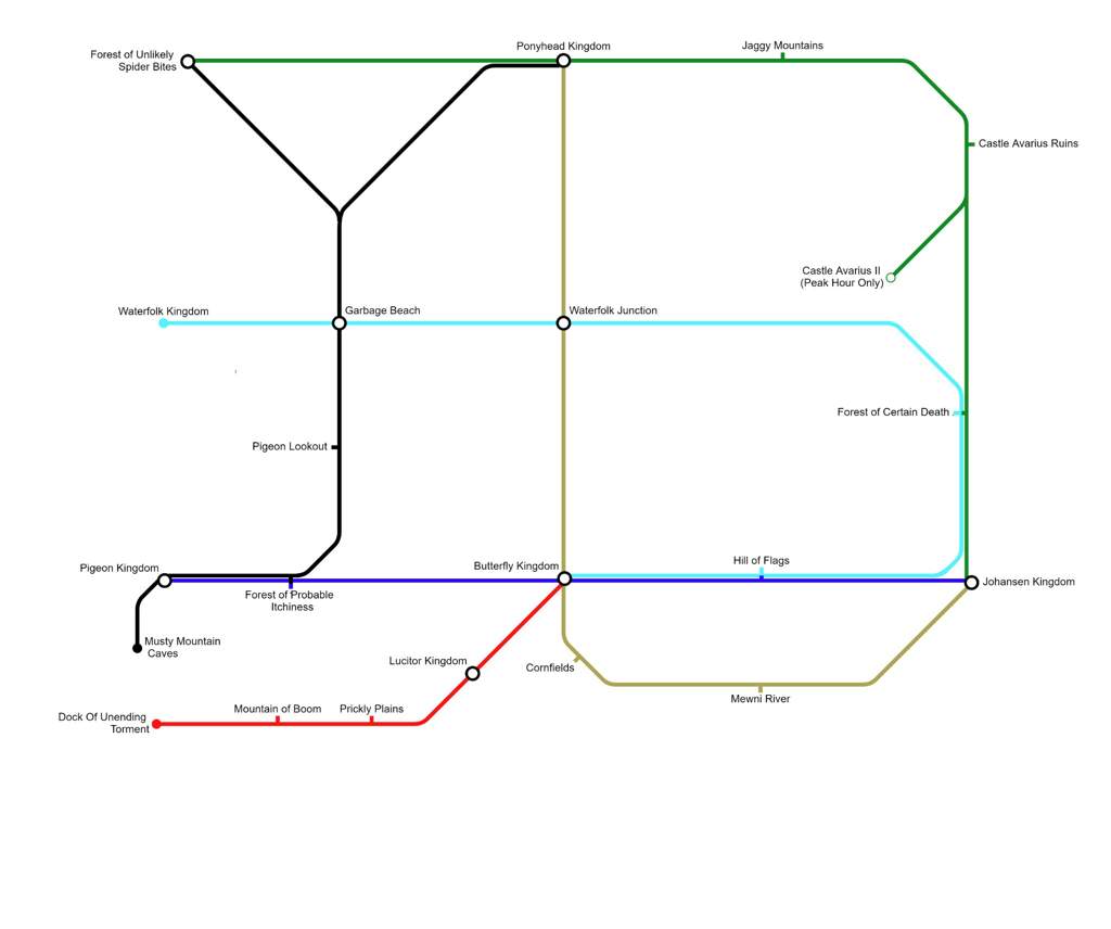 Rail Map of Mewni | SVTFOE Amino