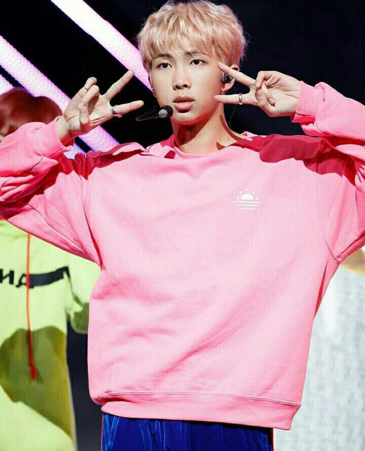 Kim Namjoon in Pink | ARMY's Amino