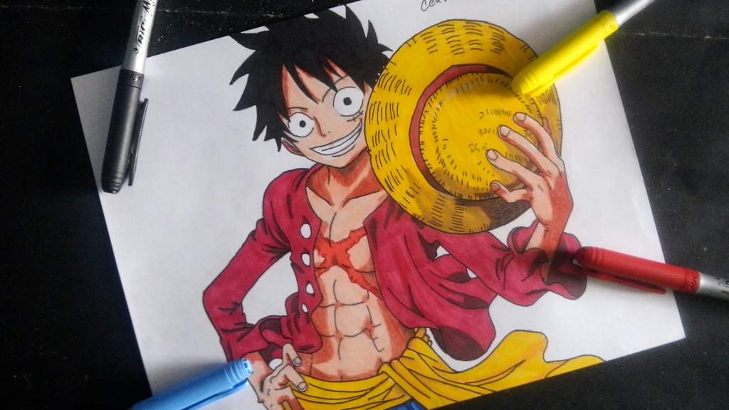 Como diujar a luffy/ How to draw luffy | •Arte Amino• Amino