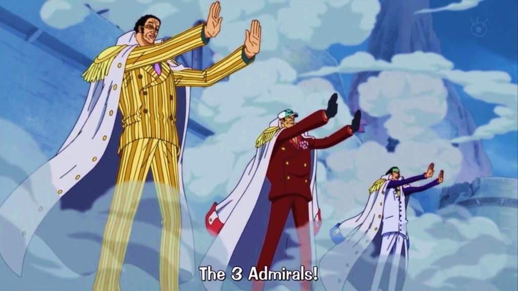 Shanks and Mihawk vs 3 Admirals | One Piece Amino