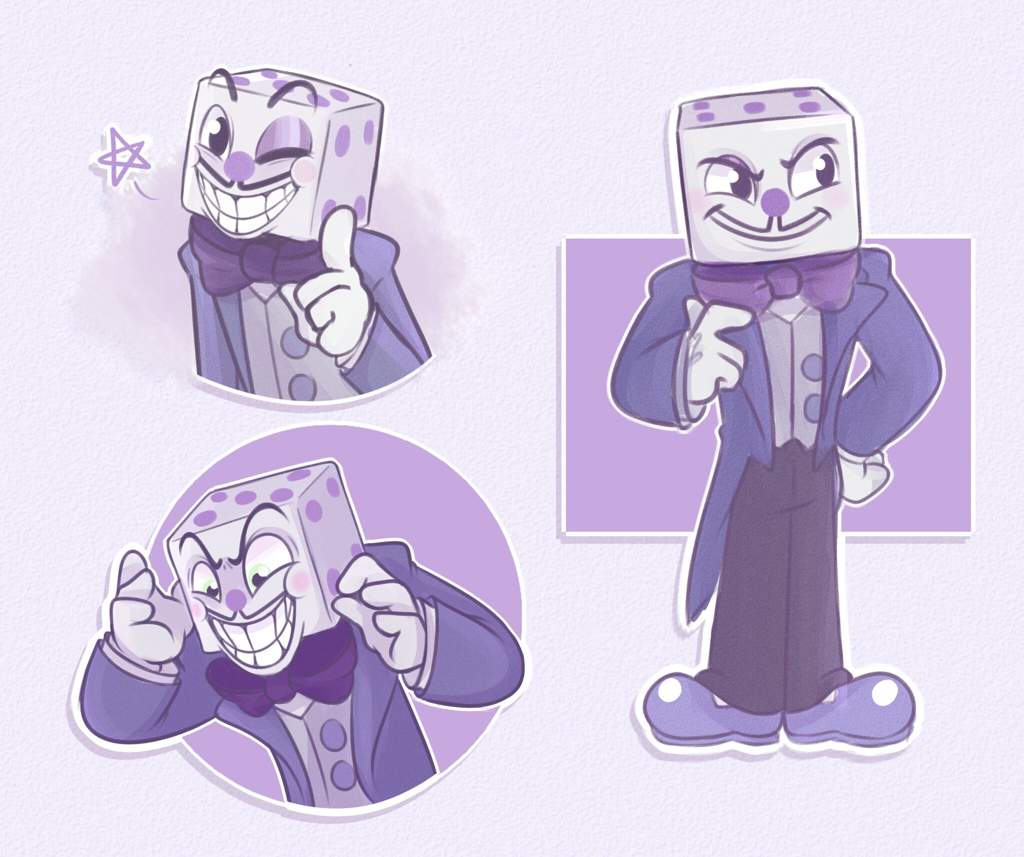 cuphead king dice with cat ears