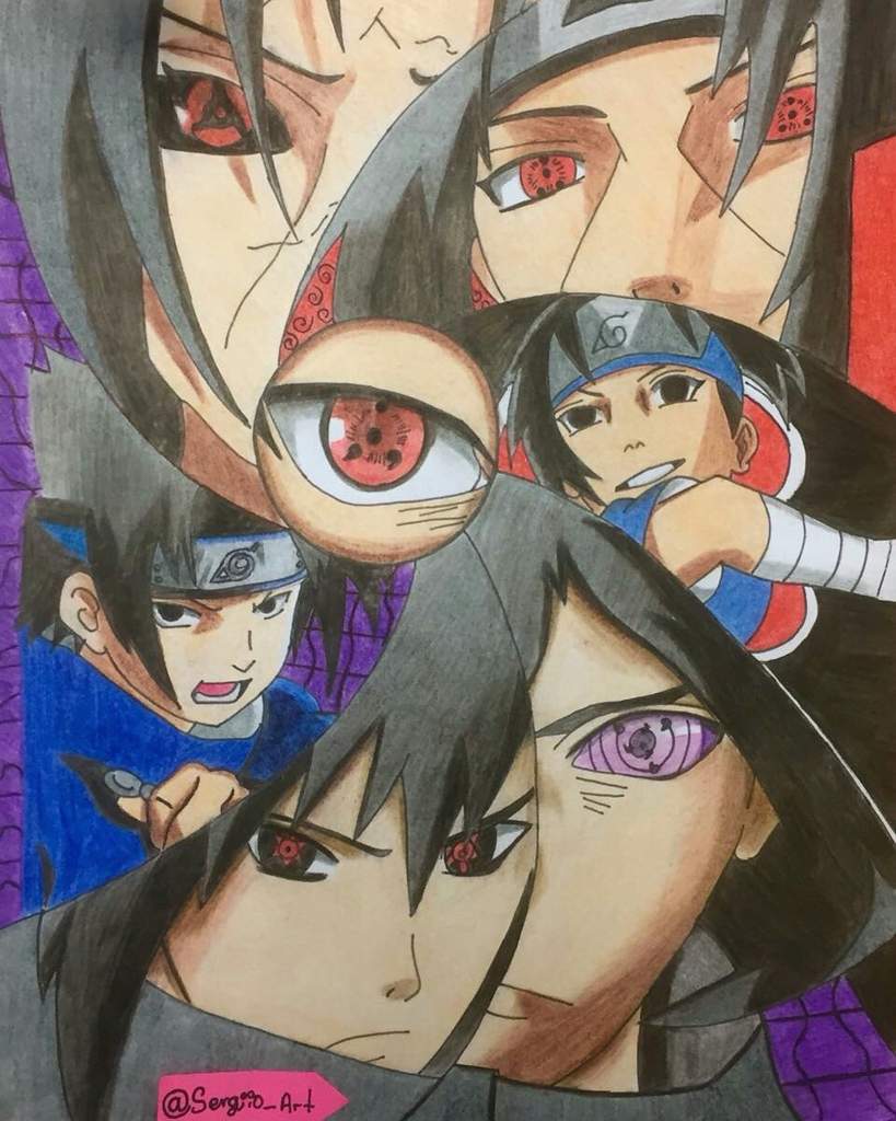 Noticemesempai Collage De Sasuke Uchiha E Itachi Uchiha De