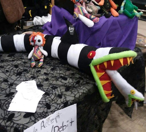 beetlejuice sandworm stuffed animal