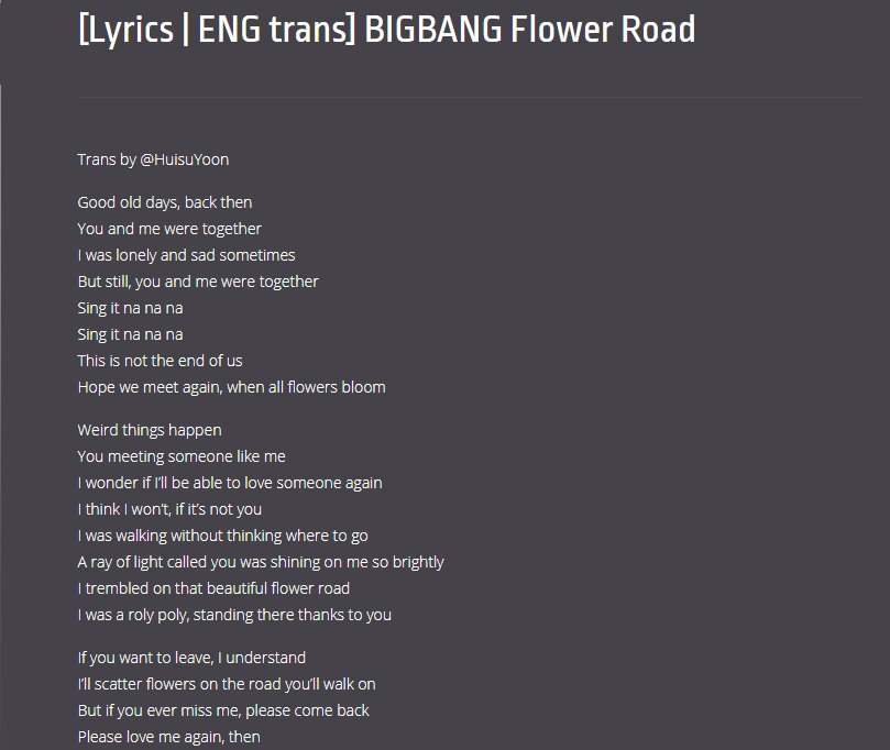 if you bigbang lyrics