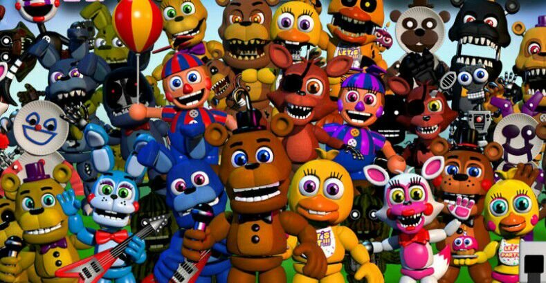 Blissfull All Fnaf Animatronics 1 7 D3a