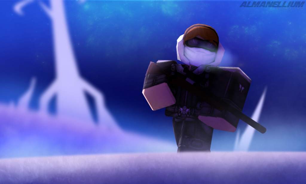 Background Roblox Character With Gun