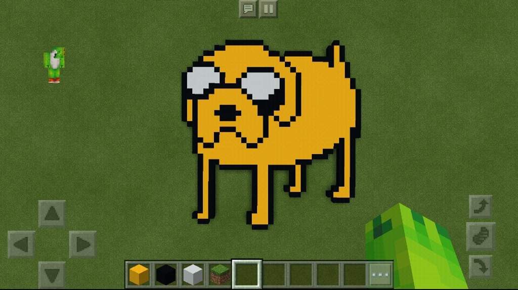 Pixel Art De Jake El Perro Minecraft Amino • Crafters Amino