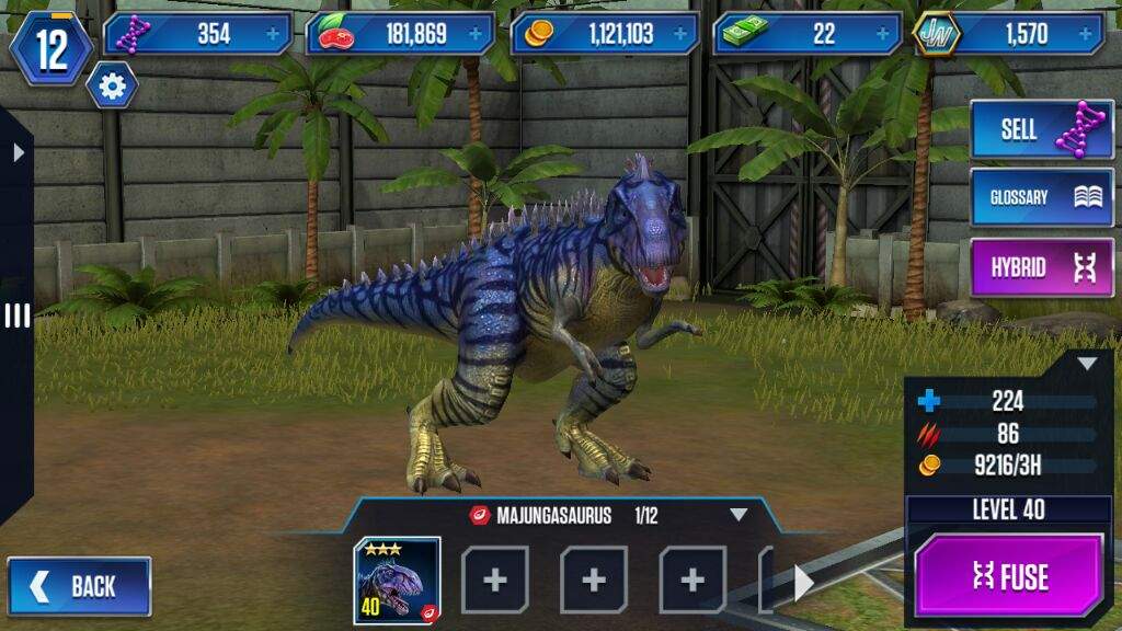 Lvl 40 Majungasaurus (Jurassic world the game) | Dinosaur Planet Amino