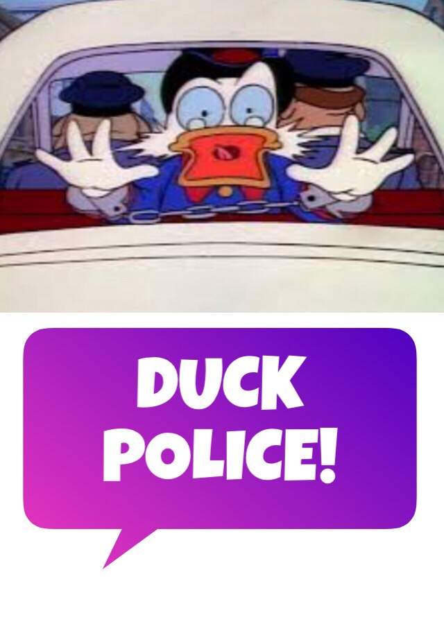 duck the police shirt