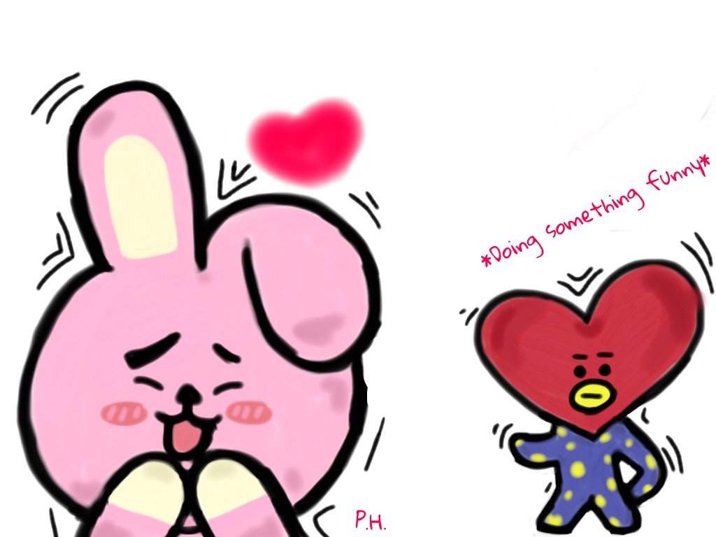 TAEKOOK BT21 fan art | K-POP Art° Amino