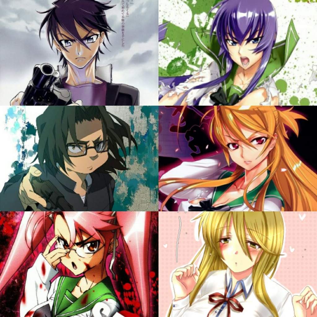 highschool of the dead characters names