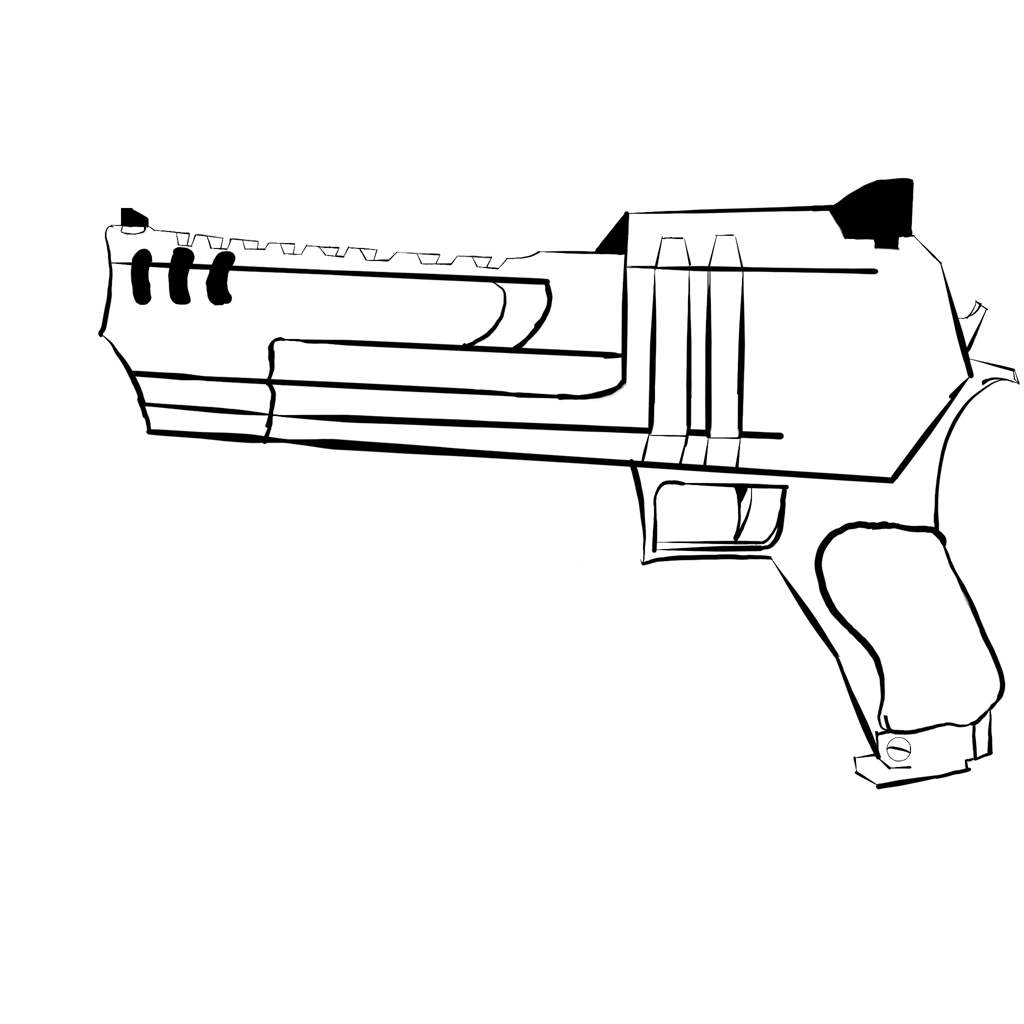 My drawing of a Deagle! | Fortnite: Battle Royale Armory Amino
