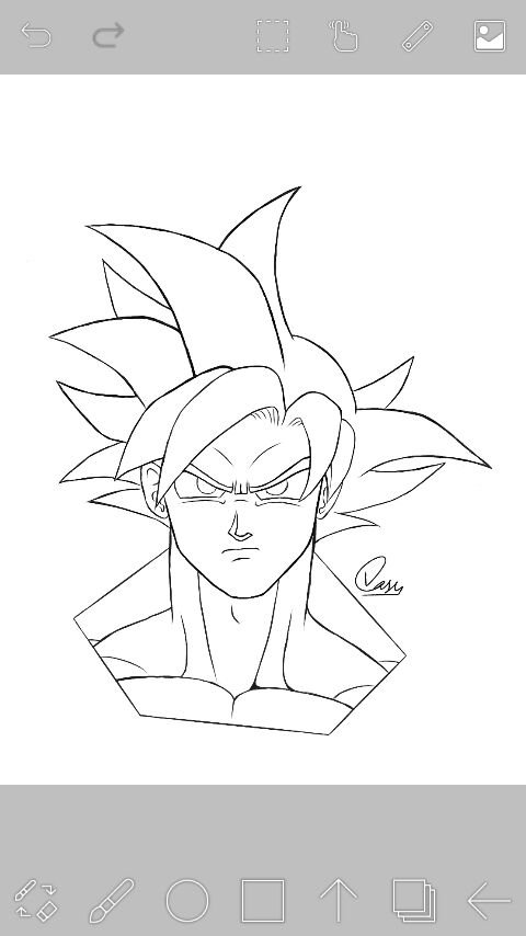 MUI Goku pfp drawing [Digital Art] | DragonBallZ Amino