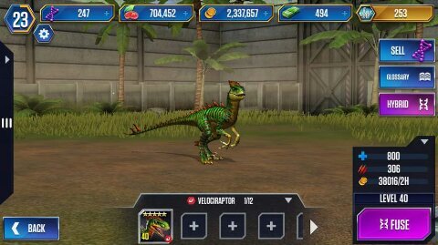 Level 40 velociraptor | Wiki | JurassicWorldTheGame Amino