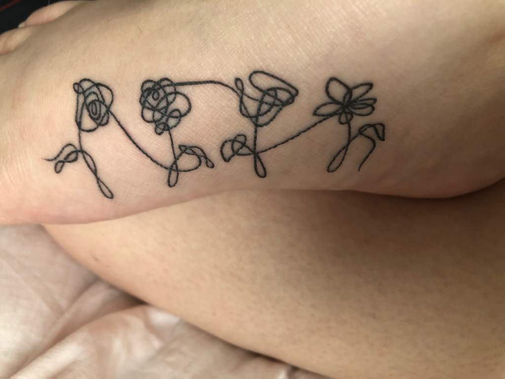 Love Yourself flower tattoo   ARMYs Amino