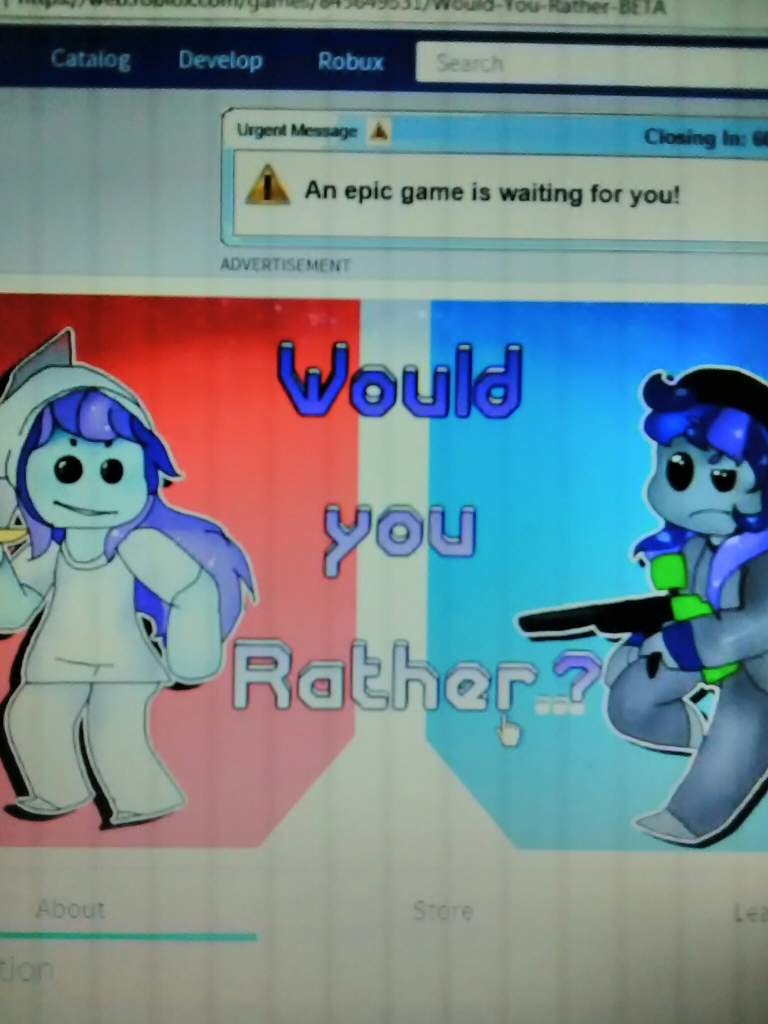 Playing Would You Rather Roblox Amino - do you rather roblox amino