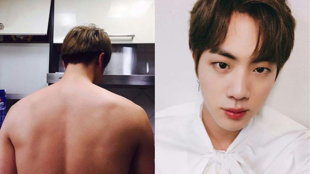 Jin of BTS is known for having broad shoulders, which is why he is often ni...