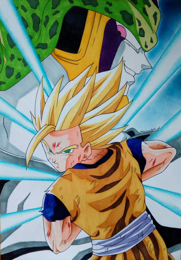 Gohan ssj2 VS cell | Dibujos Y Anime Amino