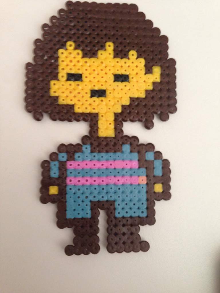 Frisk & Chara hama beads | Glitchtale Amino