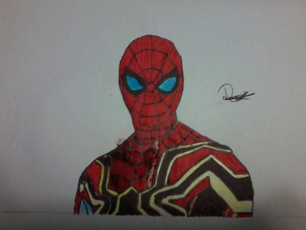 Dibujo del iron spider (infinity war) | •Spider Universe• Amino