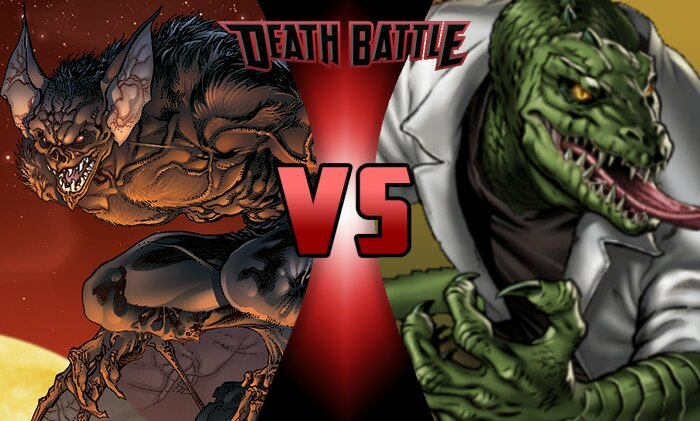 Basically Death Battle #10: Man-Bat vs The Lizard.