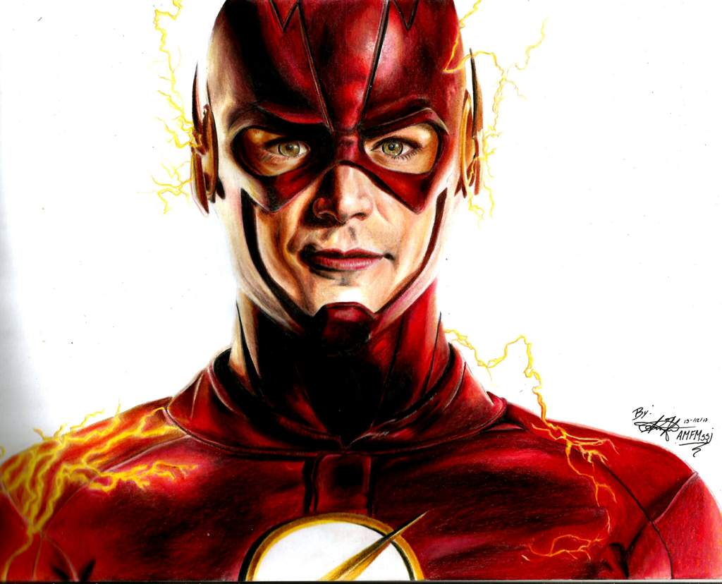 Dibujo realista de The Flash! ☇ •Arte Amino• Amino