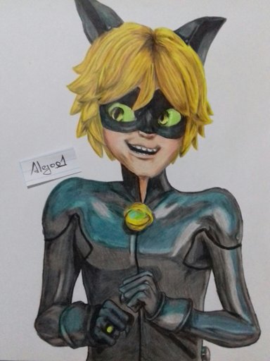 Dibujo de chat noir de miraculous :) | Arte Anime Amino Amino