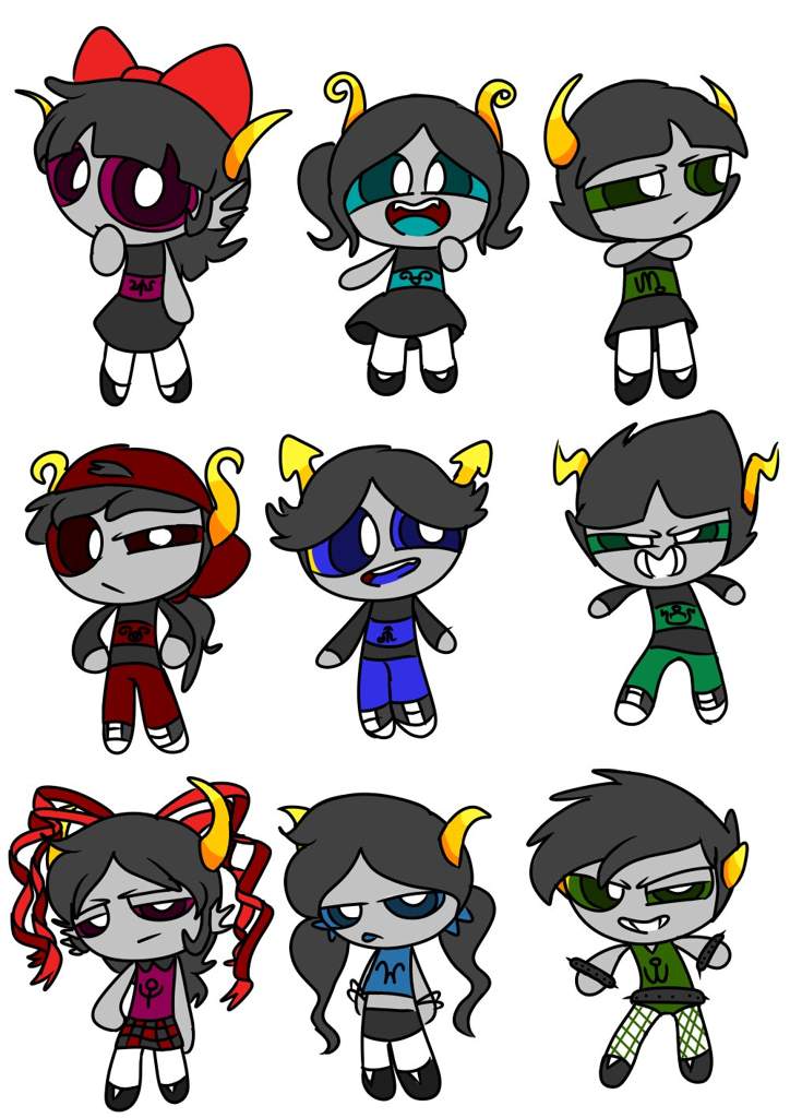 The PPG, RRB, and PPnkG as HS Trolls (+ Oc's) .
