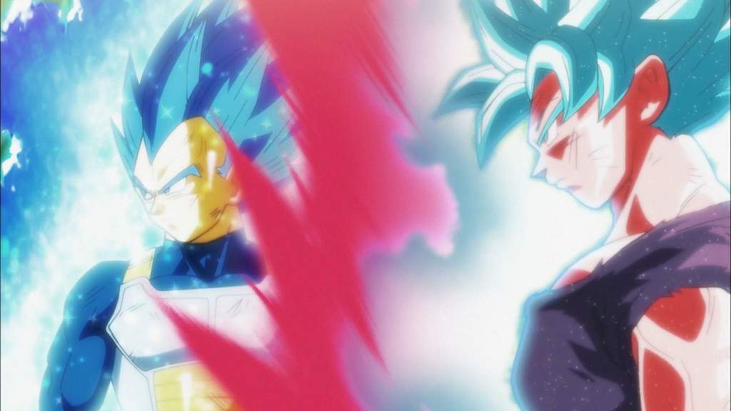 ssbkk goku and ssbe vegeta