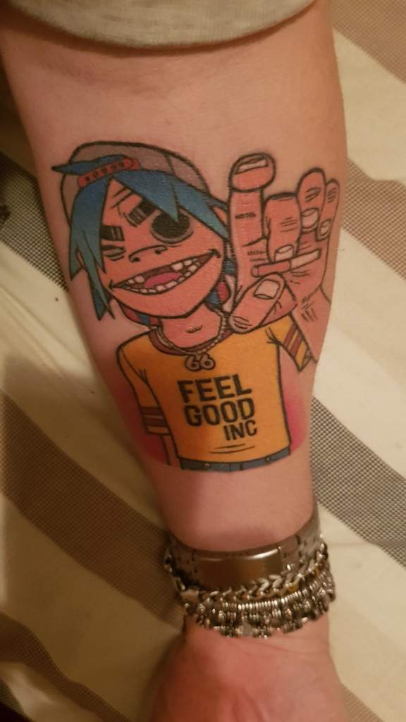 My New Gorillaz Tattoo Gorillaz Amino