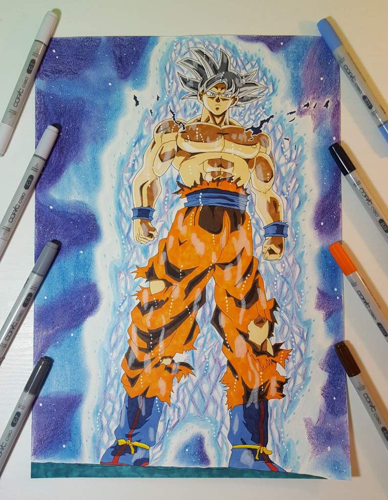 Mastered Ultra Instinct Goku drawing!!! | DragonBallZ Amino