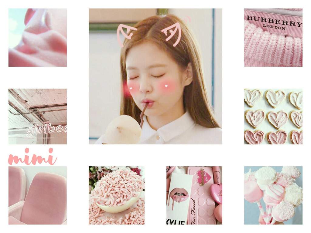 Pink Aesthetic Kim Jennie Amino