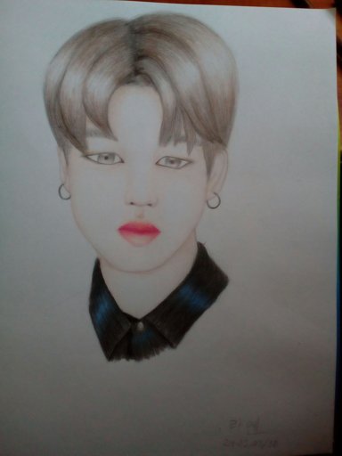 Dibujo de 지민 💓 | Draw K-Pop Amino