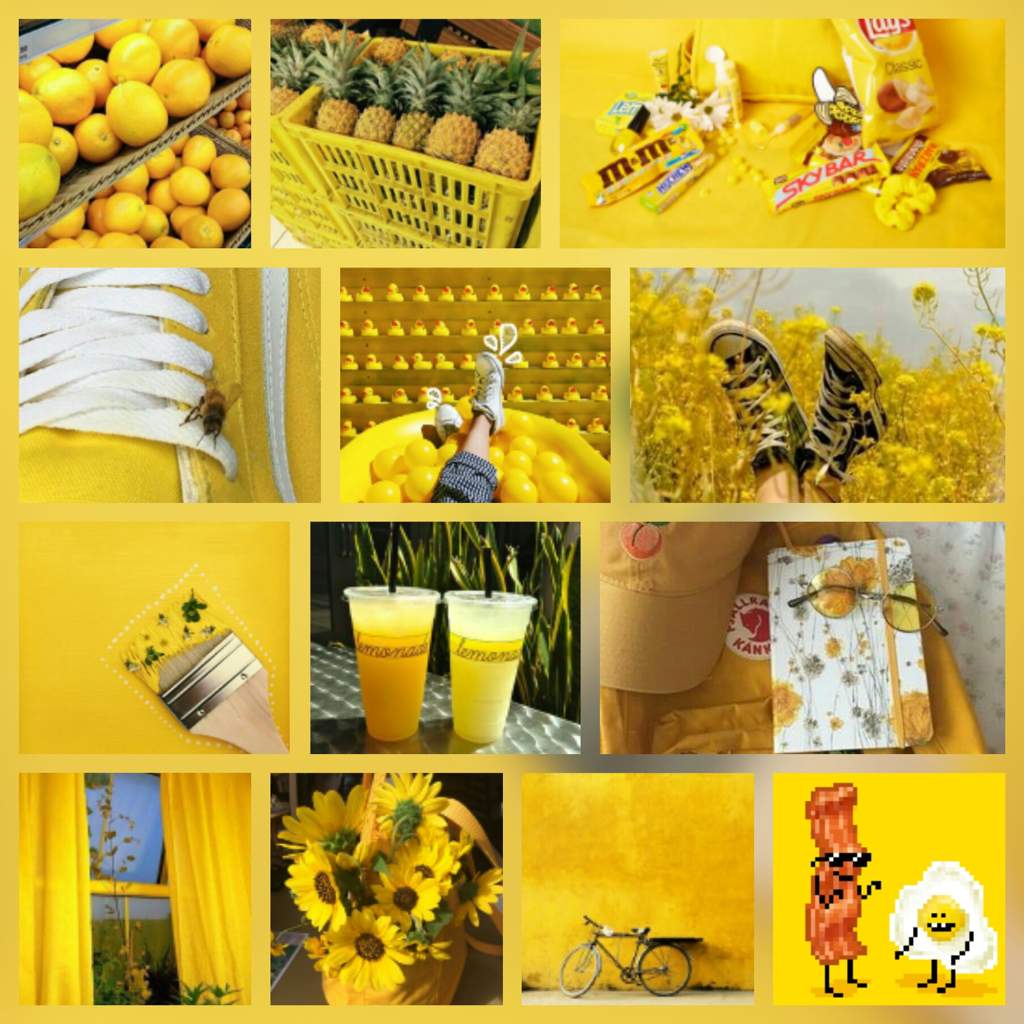 Yellow Collage A E S T H E T I C D R E A M Amino