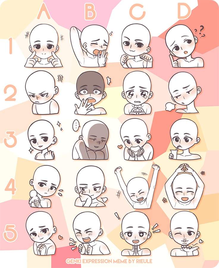 Poses/emotions~ | Kawaii Amino Amino