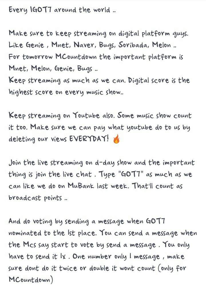 INFO: Music Shows Ranking system 🎧 | GOT7 Amino