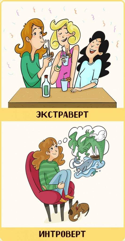 Экстраверт в картинках