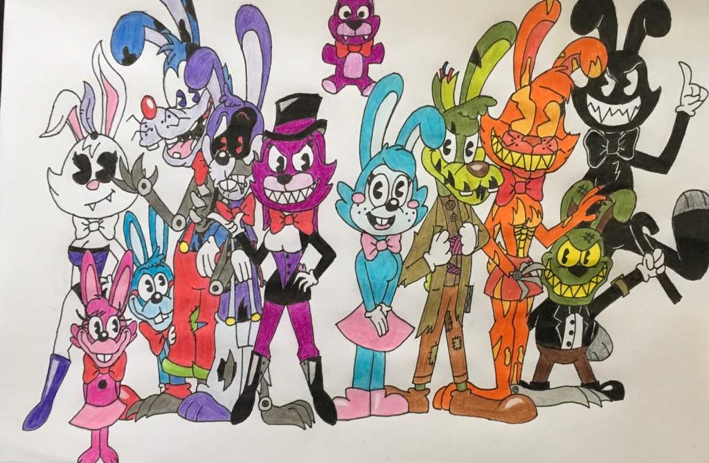 All bonnies fnaf cartoon | Five Nights At Freddy's Amino